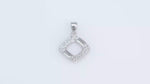 Load and play video in Gallery viewer, Quadro Pendant (Rhodium Plated)