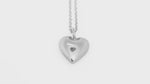 Load and play video in Gallery viewer, Bold Heart Pendant (Rhodium Plated)