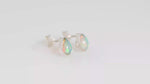 Load and play video in Gallery viewer, Natural Opal Ethiopian Cabochon Studs