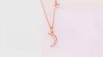Load and play video in Gallery viewer, Celestial Necklace  (Rose Gold Plated)