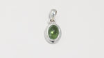 Load and play video in Gallery viewer, Natural Tourmaline Green Cabochon Pendant
