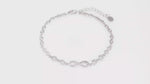 Load and play video in Gallery viewer, Infinity Bracelet (Rhodium Plated)
