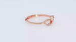 Load and play video in Gallery viewer, Infinity Ring (Rose Gold-Plated)