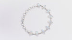 Load and play video in Gallery viewer, Natural Rainbow Moonstone Cabochon Bracelet