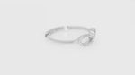 Load and play video in Gallery viewer, Infinity Ring (Rhodium Plated)