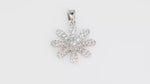 Load and play video in Gallery viewer, Floral Pendant (Rhodium Plated)