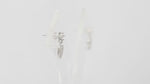 Load and play video in Gallery viewer, Amora Heart Earrings (Rhodium Plated)