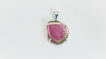 Load and play video in Gallery viewer, Natural Tourmaline Watermelon Slice Pendant