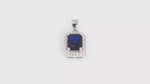 Load and play video in Gallery viewer, Aura Octa Pendant (Rhodium Plated)
