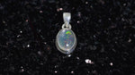 Load and play video in Gallery viewer, Natural Opal Ethiopian oval Cab Pendant