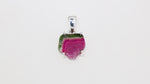 Load and play video in Gallery viewer, Natural Tourmaline Watermelon Slice Pendant