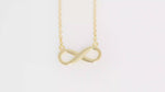 Load and play video in Gallery viewer, Infinity Necklace (Gold Plated)