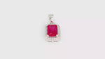 Load and play video in Gallery viewer, Ember Octa Pendant (Rhodium Plated)