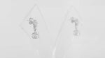 Load and play video in Gallery viewer, Selene Drop Earrings(Rhodium Plated)