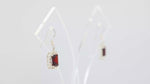 Load and play video in Gallery viewer, Natural Garnet Faceted Earrings