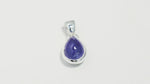 Load and play video in Gallery viewer, Natural Tanzanite Cabochon Pendant
