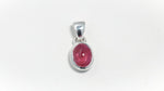 Load and play video in Gallery viewer, Natural Tourmaline Red Cabochon Pendant