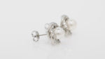 Load and play video in Gallery viewer, Vivienne Pearl Studs (Rhodium Plated)