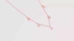 Load and play video in Gallery viewer, Ariel Necklace in 925 Silver (Rose Gold Plated)
