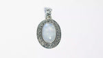 Load and play video in Gallery viewer, Natural Moonstone Rainbow Cabochon Pendant