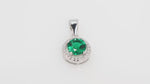 Load and play video in Gallery viewer, Fern Round Pendant (Rhodium Plated)