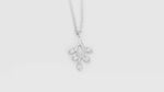 Load and play video in Gallery viewer, Leaflet Charm Necklace (Rhodium Plated)