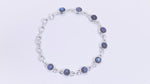 Load and play video in Gallery viewer, Natural Labradorite Blue Fire Cab Bracelet