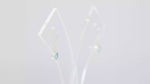 Load and play video in Gallery viewer, Natural Aquamarine Round Faceted Earrings