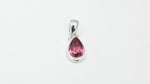 Load and play video in Gallery viewer, Natural Tourmaline Pear Faceted Pendant