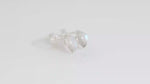 Load and play video in Gallery viewer, Natural Moonstone Rainbow Studs (Rhodium Plated)
