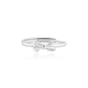 Bow Ring (Rhodium Plated)