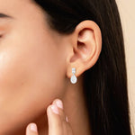 Load image into Gallery viewer, Empire Studs (Rhodium Plated)
