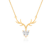 Stag Necklace (Gold Plated)