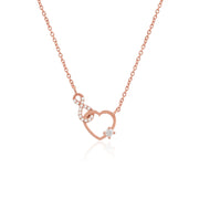 Infinity Heart Necklace (Rose Gold Plated)