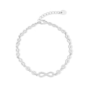 Infinity Bracelet (Rhodium Plated)