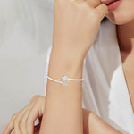 Load image into Gallery viewer, Flora Cuff Bracelet (Rhodium Plated)
