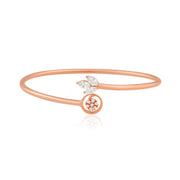 Flora Cuff  Bracelet (Rose Gold-Plated)