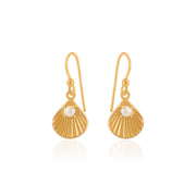 Seashell Earrings (Gold-Plated)