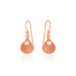 Load image into Gallery viewer, Seashell Earrings in 925 Silver (Rose Gold-Plated)
