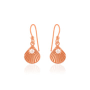 Seashell Earrings (Rose Gold-Plated)