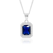 Aura Octa Pendant (Rhodium Plated)