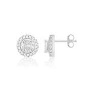 Luna Studs (Rhodium Plated)