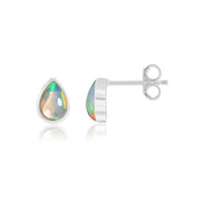 Natural Opal Ethiopian Cabochon Studs