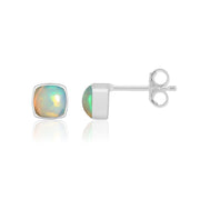 Natural Opal Ethiopian Cabochon Studs