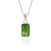 Natural Tourmaline Green Cab Pendant