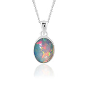 Natural Opal Ethiopian oval Cab Pendant