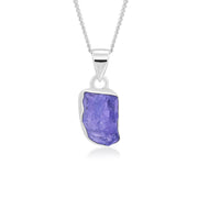 Natural Tanzanite Rough Pendant
