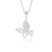 Aurelia Pendant (Rhodium Plated)