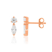 Nina Studs (Rose Gold Plated)