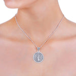 Load image into Gallery viewer, Tree of Life Pendant (Rhodium Plated)
